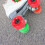 Red PU Roller Skate Wheels High Elasticity 4pcs 8