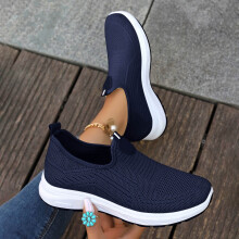 Willtoo Women's Orthopedic Slip-On Sneakers Navy 7W