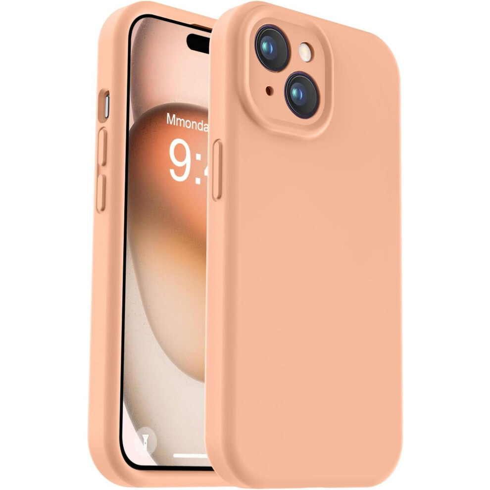 Iphone 15 Case Defender Liquid Silicone Cantaloupe 974856063970