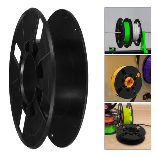 Wire Storage Reel Plastic Black 1 Set