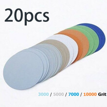 Sandpaper Discs 125 mm 20 pcs 3000-10000 Grit