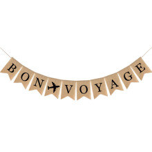 Burlap Bon Voyage Banner 200 x 17 cm
