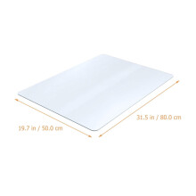 Refrigerator Pad Chair Mat PVC White 1 Pack 31.5 x 19.7 in