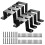 Heavy-Duty 4x4 Black Post Brackets 4-Pack 1