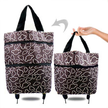 Portable Shopping Wheel Bag Tug Bag Telescopic Roller Bag Supermarket Shopping Bag Shopping Cart Foldable Backpack
