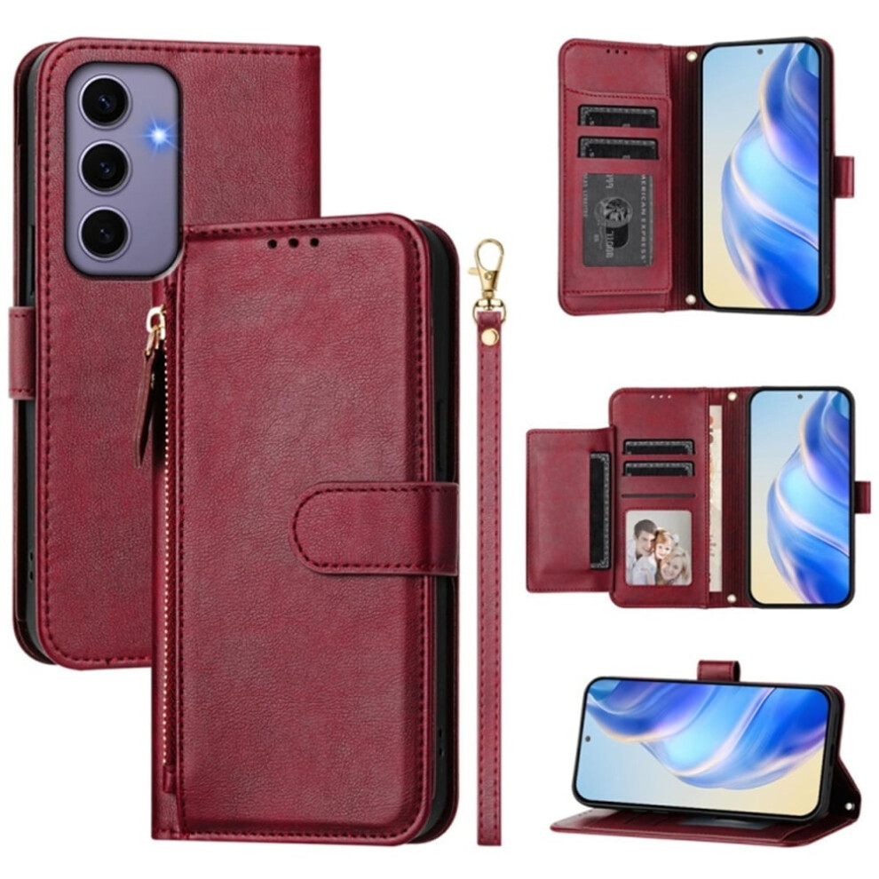 Leather Wallet Case For Samsung Galaxy S24 5G 6.2 Purple 974856077441