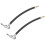 Black Air Pump Extension Cable Rubber Hose 2 pcs 1
