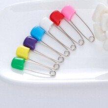 Stainless Steel Safety Pins 24 pcs assorted colors
