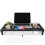 Small Monitor Riser Black Plastic 1 Pc 52.5x23 cm with USB 1