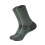Men's Wool Thermal Socks for Hiking Cushioned Green One Size 1