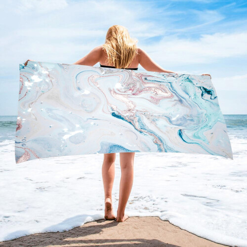 No-Sand Beach Towel Tie-Dye Gothic Pattern 75x150cm