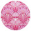 Pink Abstract Shells Round Placemat 1 Piece 1