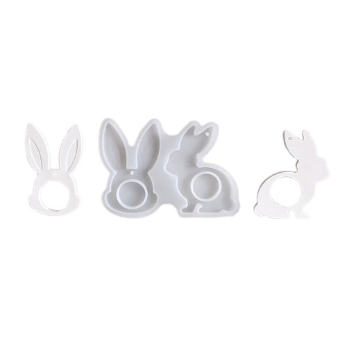 Easter Bunny Silicone Mold Set for Egg Decorating and