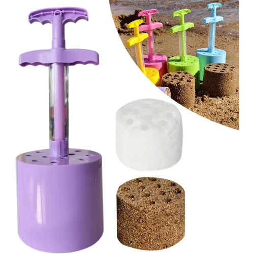 Beach Castle Sand Mold Set – Colorful Plastic, 1 Piece