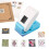 Perfurador retangular de 1x0,8 polegadas para artesanato, scrapbooking, diários e confecção de cartões – Compatível com carimbos padrão 1