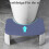 Toilet Stool Squatting Aid Blue 1-Piece Detachable 6