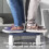 Toilet Stool Squatting Aid Blue 1-Piece Detachable 5