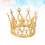 Women's Elegant Golden Tiara Crown 1 Set 2