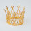 Women's Elegant Golden Tiara Crown 1 Set 3