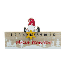 Déstockage d'articles de Noël 2024, calendrier de l'Avent en bois – Décoration idéale pour les fêtes de fin d'année
