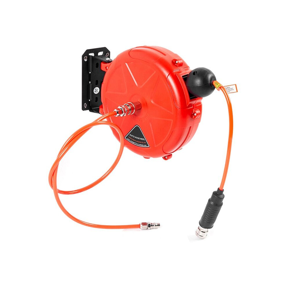 Retractable Air Hose Reel 10M Wall Mounted Automatic Rewind Air Hose Tool With Swivel Bracket Air Compressor Supplies 6033245493966
