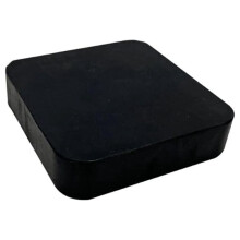 Rubber Dapping Block, 4 X 4 X 1 Inches, Jewelers Tool for Jewelry and Stamping