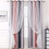 Double-Layer Rainbow Gradient Blackout Curtains Peach Grey 1