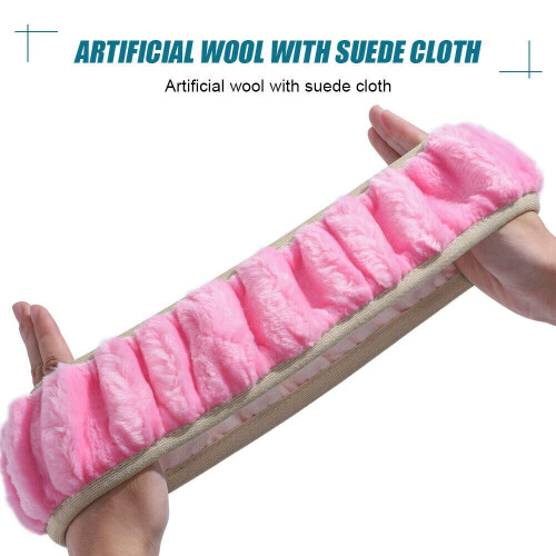 Steering Wheel Cover Set Fluffy Fur 3 Pieces 1