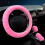 Steering Wheel Cover Set Fluffy Fur 3 Pieces 5