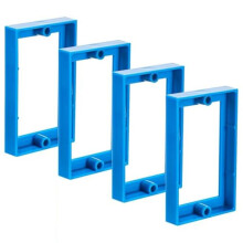 4Pcs 1/2Inch Single Gang Outlet Box Extender,Electrical Outlet Extender Receptacle Extender Outlet Extension Box
