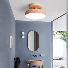 Plafonniers Roses LED Moderne Luminaire en Bois Nordique Luminaire D'Intérieur Cuisine Salon Chambre Salle de Bain