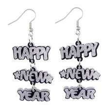 New Year Earrings Handmade Shimmering Delicate Pair
