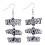 New Year earrings handmade shimmering delicate pair 1