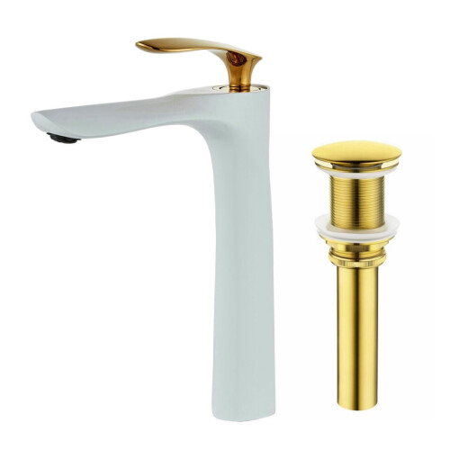Bathroom Vessel Sink Faucet Brushed Nickel Single Handle