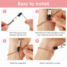 Bracelet Helper Tool, Aid Equipment Buddy Assistant Alligator Clips Bracelet Helper to Put Yourself ()