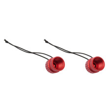 2X Scuba Diving Gängad Damm Cap Lock Lock Din 5/8-14NPS Damm Cap Tank Ventil ÄNdlock Tillbehör del Röd