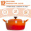 Silicone Dutch Oven Lid Clips Grey 12 Pcs 4