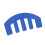 Violin Practice Mute Rubber Claw for 4/4 Violin Blue 1