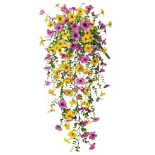 Artificial Hanging Eucalyptus Flowers with Vines – Faux Fall Decor for Indoor/Outdoor Planter, Porch, Window, Yard | Compatible with Roland Vine