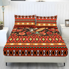 Twin XL Sheet Set Tribal Hummingbird Print 3-Piece