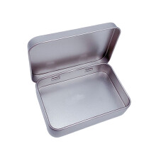 6Pcs Rectangular Tin Box Metal Tinplate Containers For Travel Home Organization