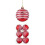 Red Shatterproof Christmas Balls 2.36 Inch 6 Pack 1