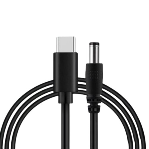 USB C PD til 12V DC 5,5x2,1 mm udgangsstrømkabel til opladning af elektronik