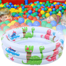 Dinosaur Print Round Inflatable Kids Pool 48in