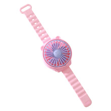 Battery Version of The Watch Fan5Batteries Portable Mini Fan Gift(Pink)