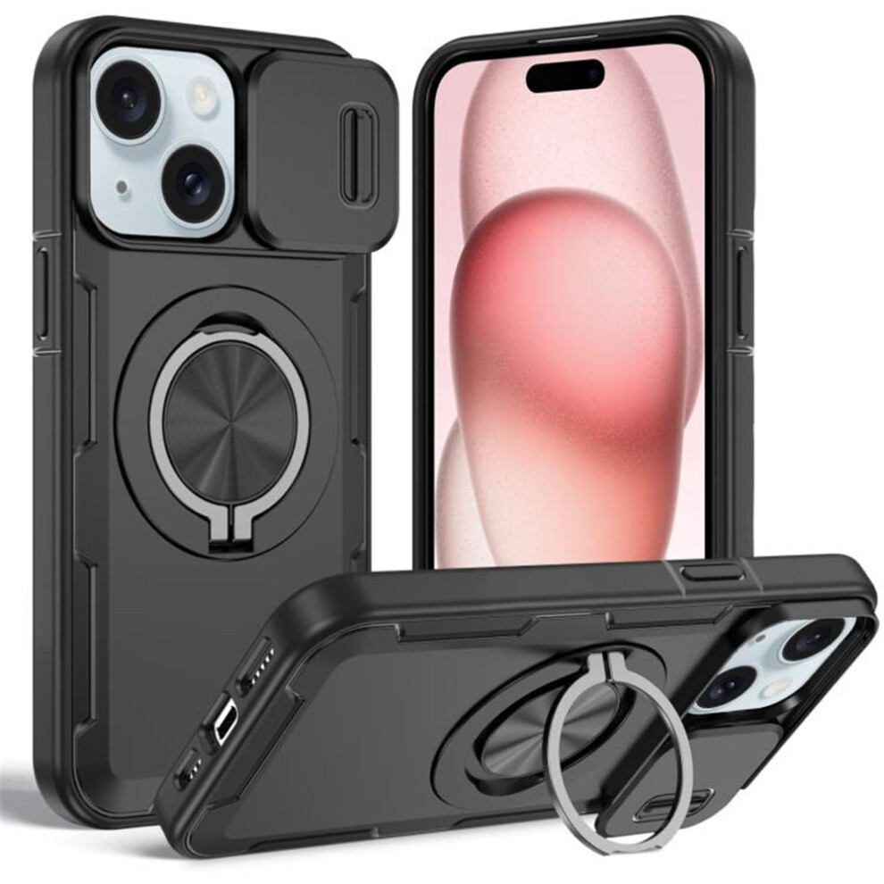 Magsafe Rotating Metal Stand Case For Iphone 14/13 Black 974856072477