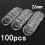 100Pcs 26Mm Clear Round Plastic Coin Holder Containers Storage Boxes Case 1