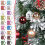 Black Plastic Christmas Tree Ornaments 24 pcs 3 cm 3