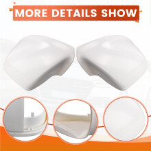 Cubierta de Espejo Retrovisor Blanca con Agujeros para Coche, Cubierta de Espejo Lateral para  Q5 2010-2018 Q7 2010-2015