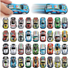 Set van 32 speelgoedauto's met terugtrekmechanisme, gegoten raceauto's voor kinderen van 3-7 jaar, feestartikelen en speelgoed voor in de prijzenbox